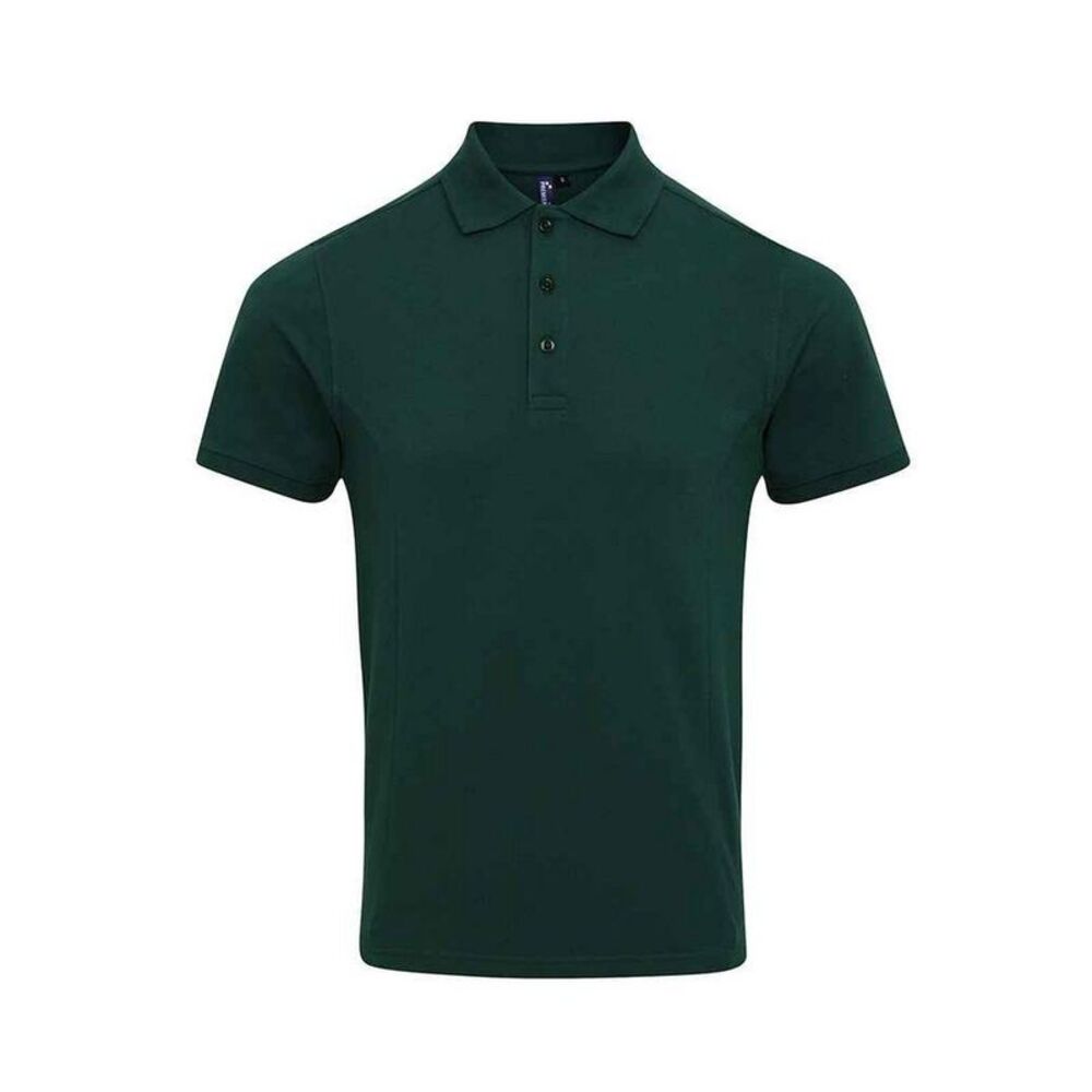 Premier Mens Coolchecker Plus Piqu Polo Shirt / Bottle Green